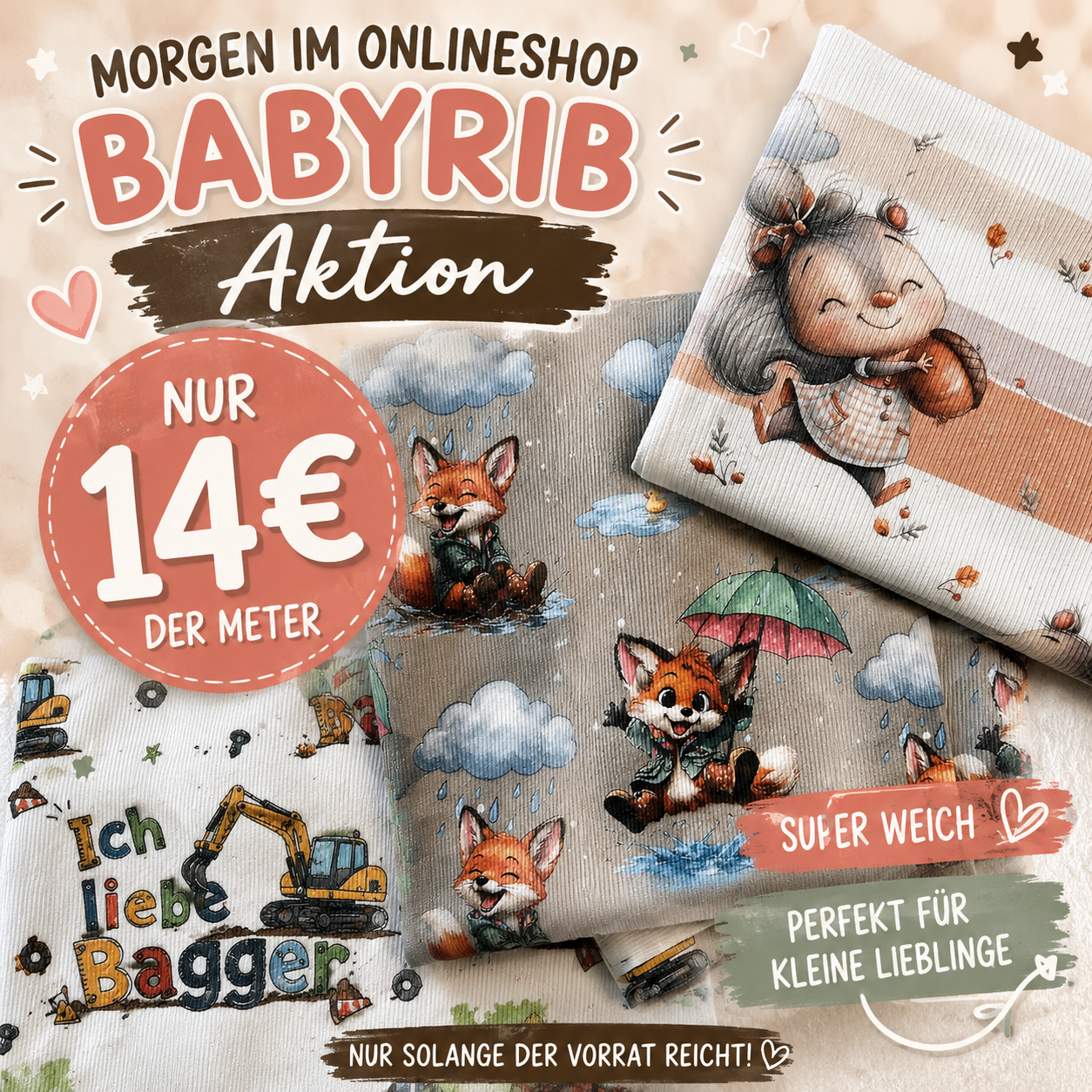 Juni Baby Rib Sale Aktion