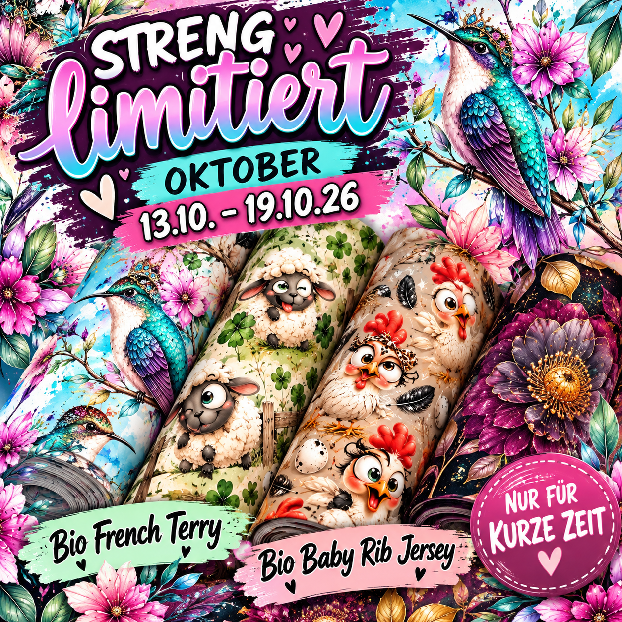 Streng limitiert Oktober Vorbestellung 13.10-19.10.26