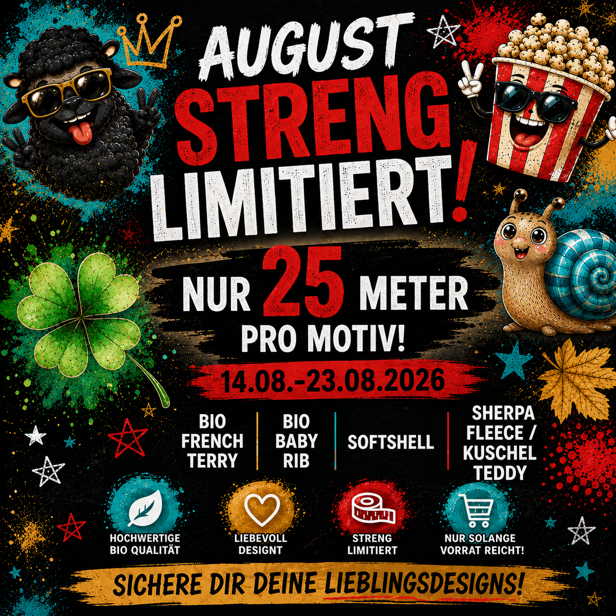 August Vorbestellung 14.08-23.08.2026