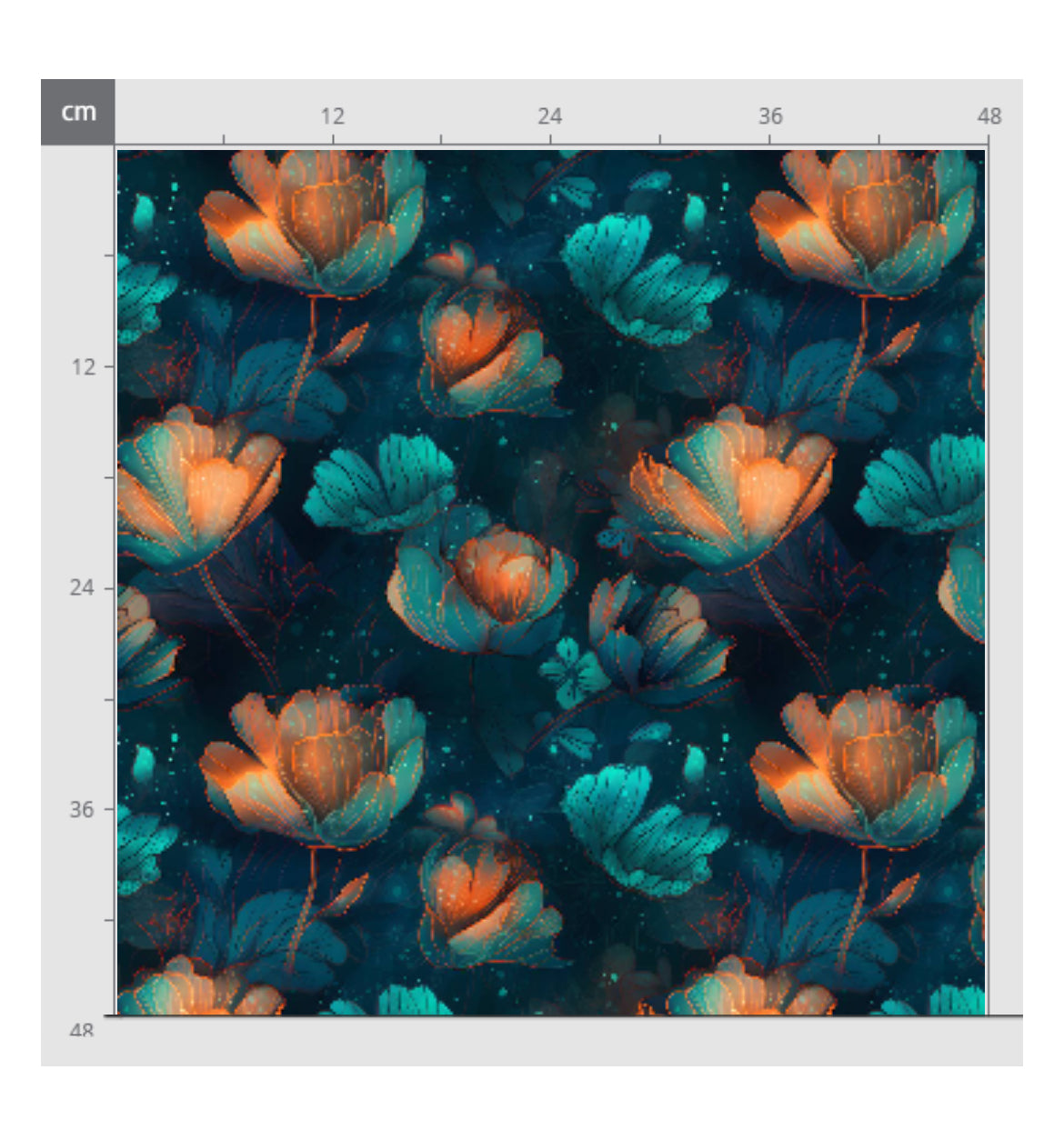 Grün Orange Neon Blumen  Dauervorbestellung