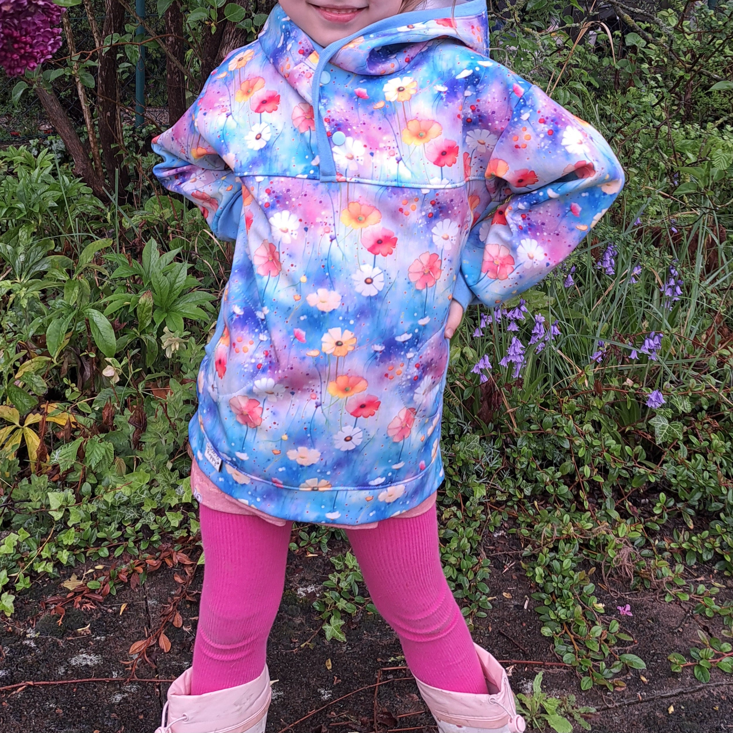 Blau Farbverlauf Blumen Dauervorbestellung