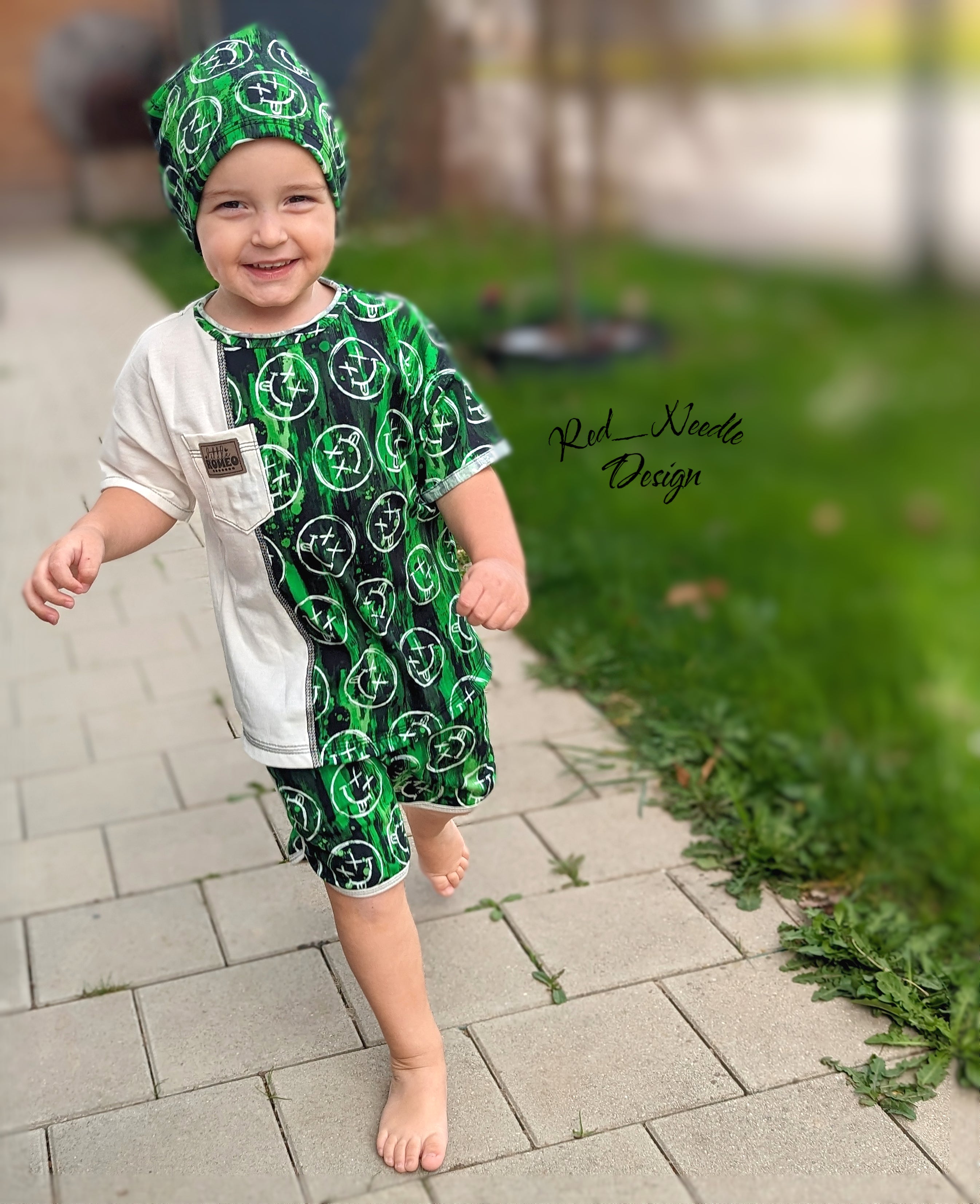 Grüne Smileys Grunge Dauervorbestellung