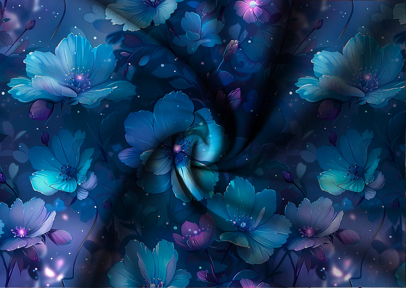 Blue Neon Flower Dauervorbestellung