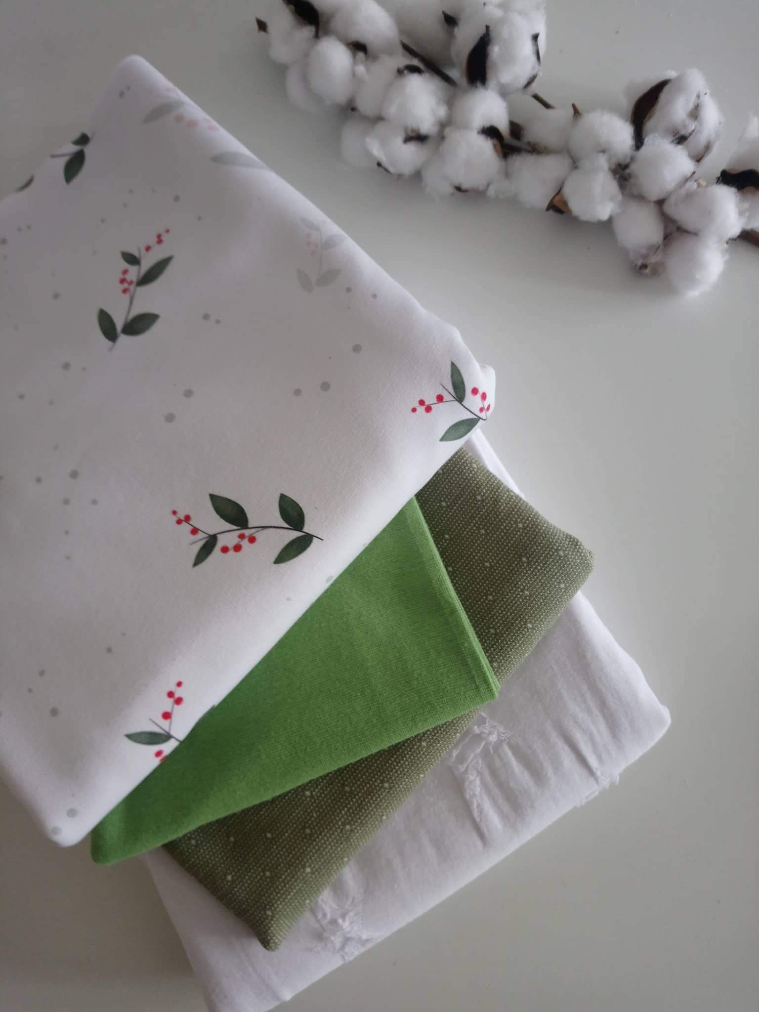 Kleine Blätter  Stoff Eigenproduktion