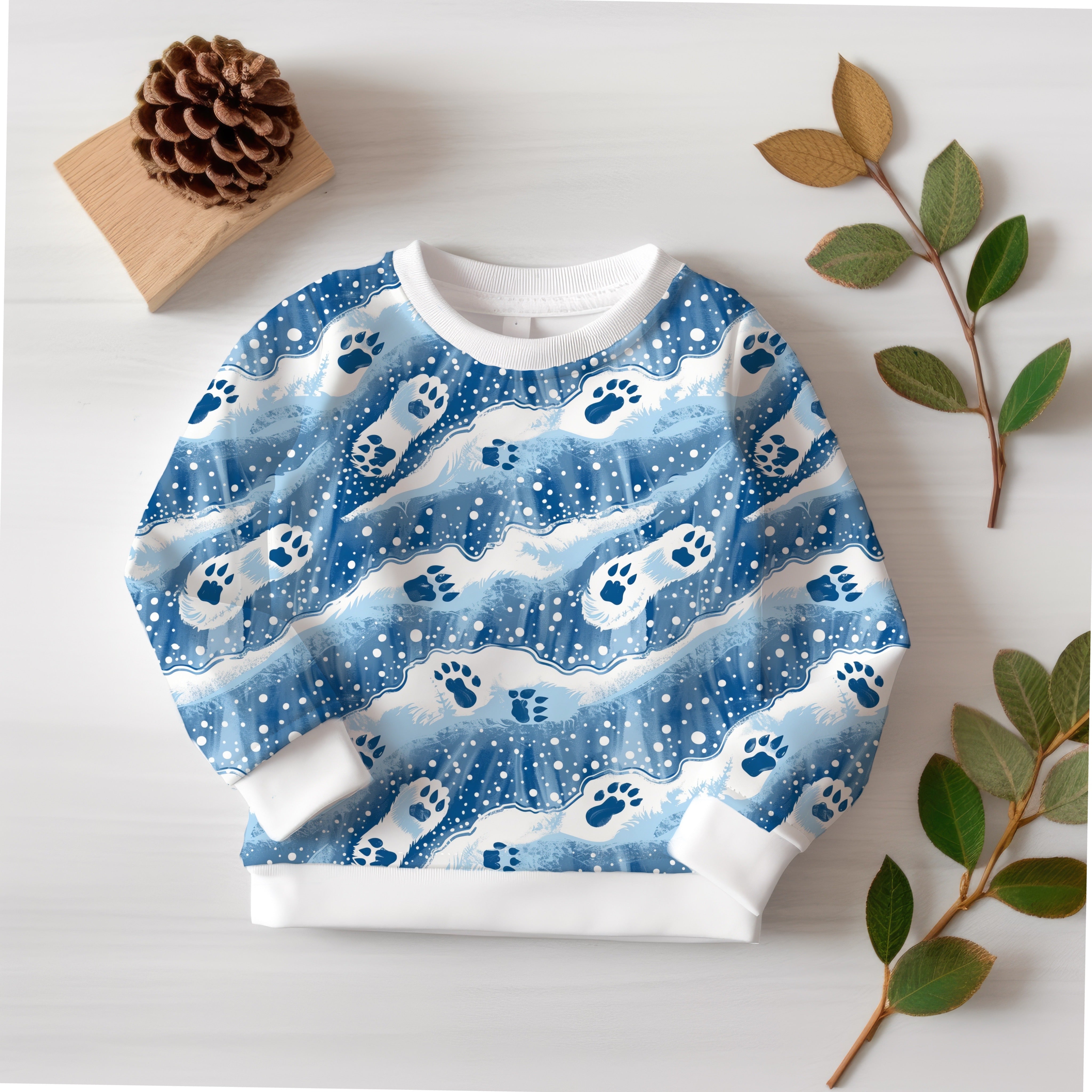 Blau Eisbären Pfoten Winterzeit Aktuelle Vorbestellung