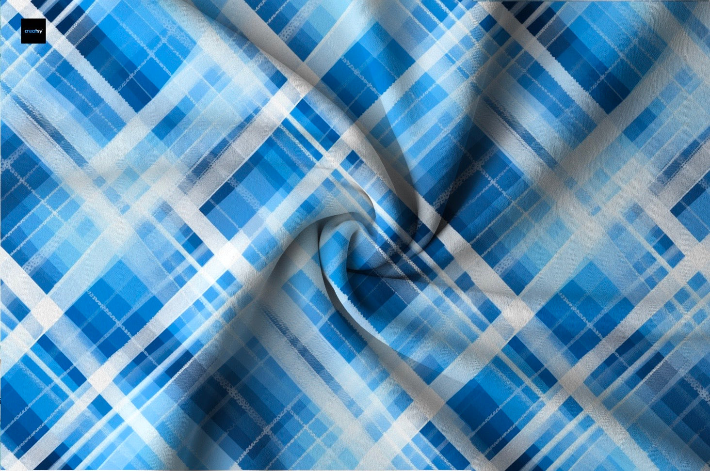 Blau kariert Winterzeit Aktuelle Vorbestellung