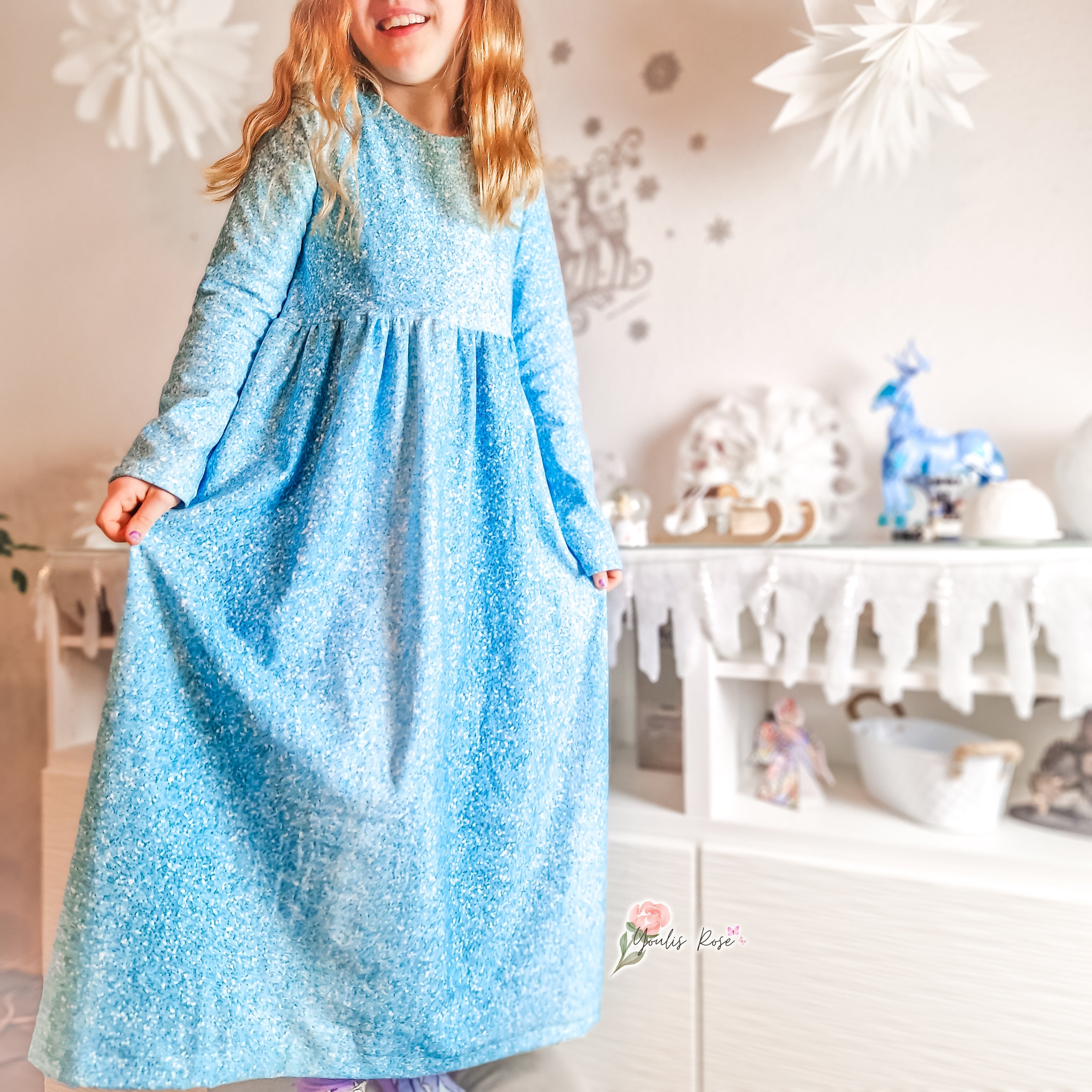 Blau Glitzer Optik Winterzeit Aktuelle Vorbestellung