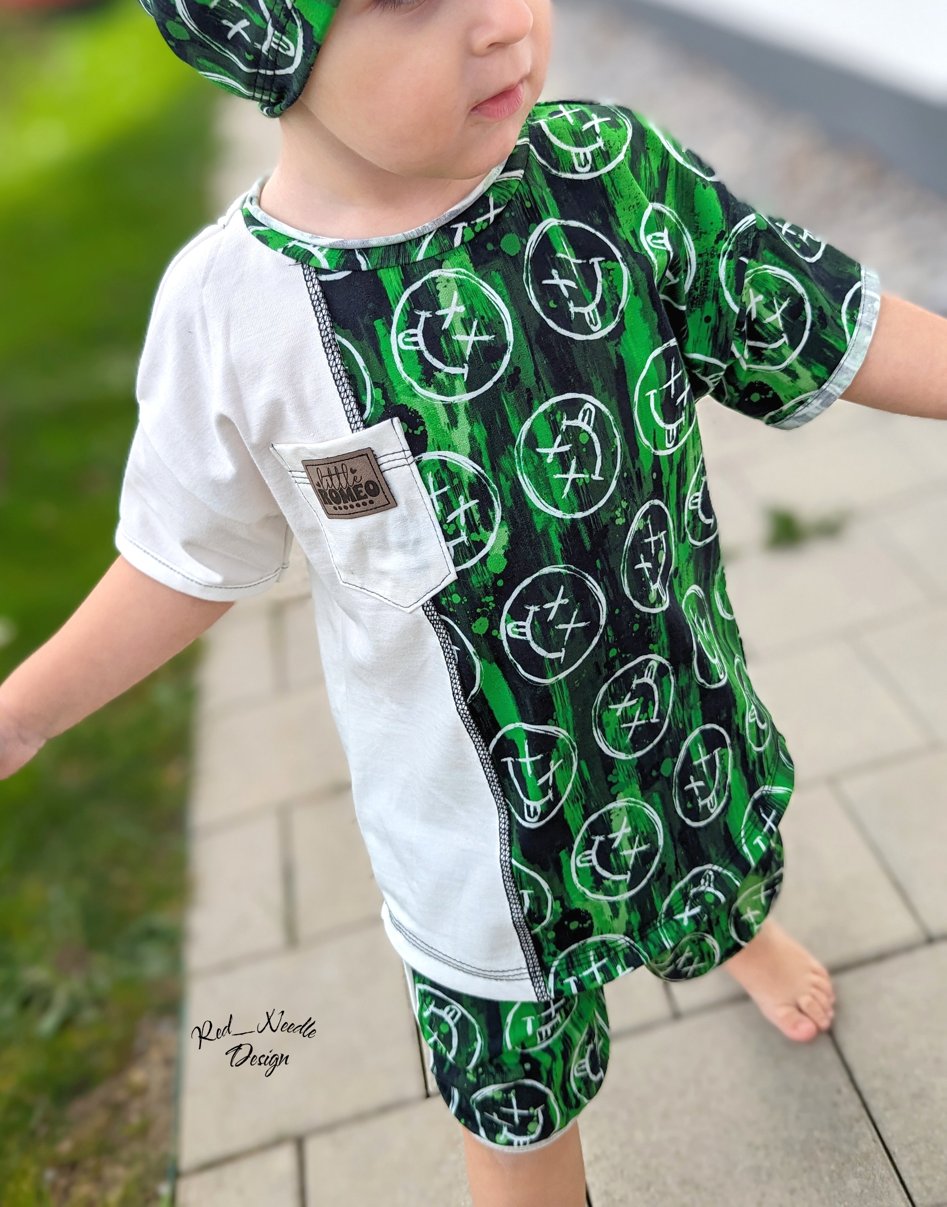 Grüne Smileys Grunge Dauervorbestellung