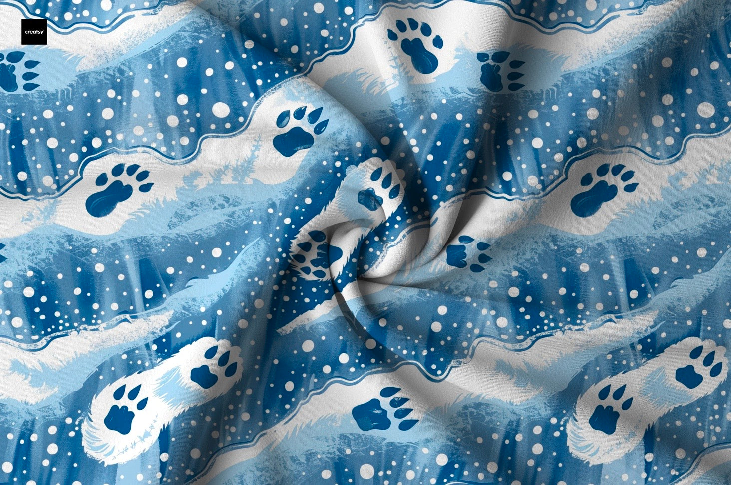 Blau Eisbären Pfoten Winterzeit Aktuelle Vorbestellung