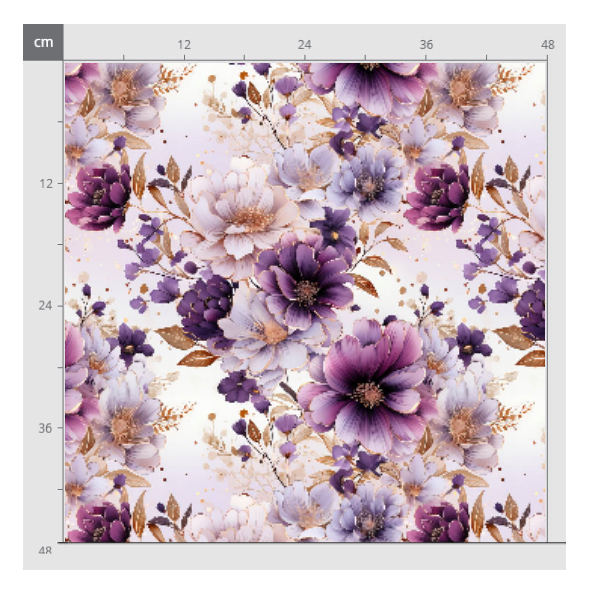 Schlichte Blumen auf Lila Weiß Einmalige Januar Vorbestellung