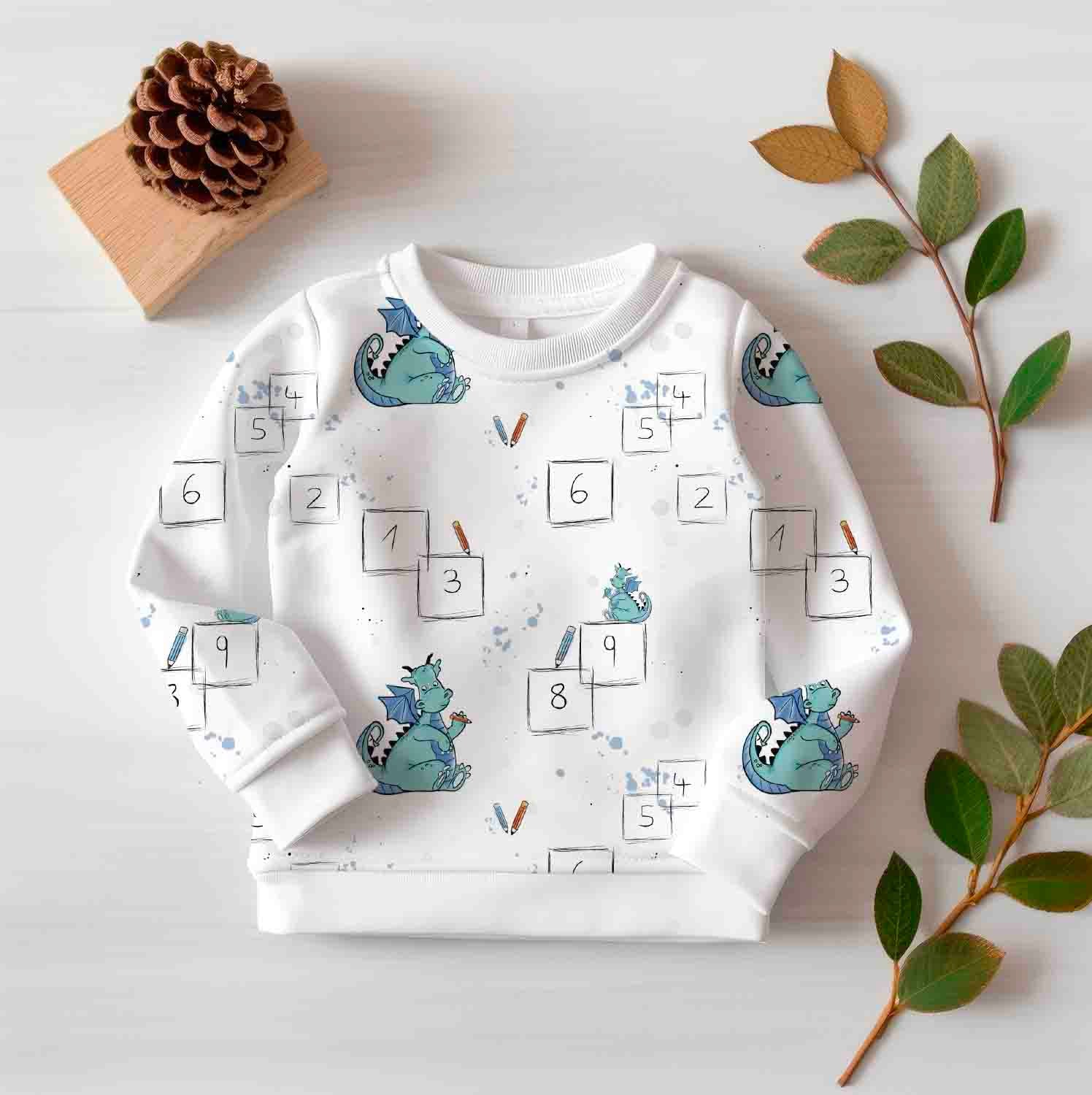 1,2,3 Drache Stoff Eigenproduktion