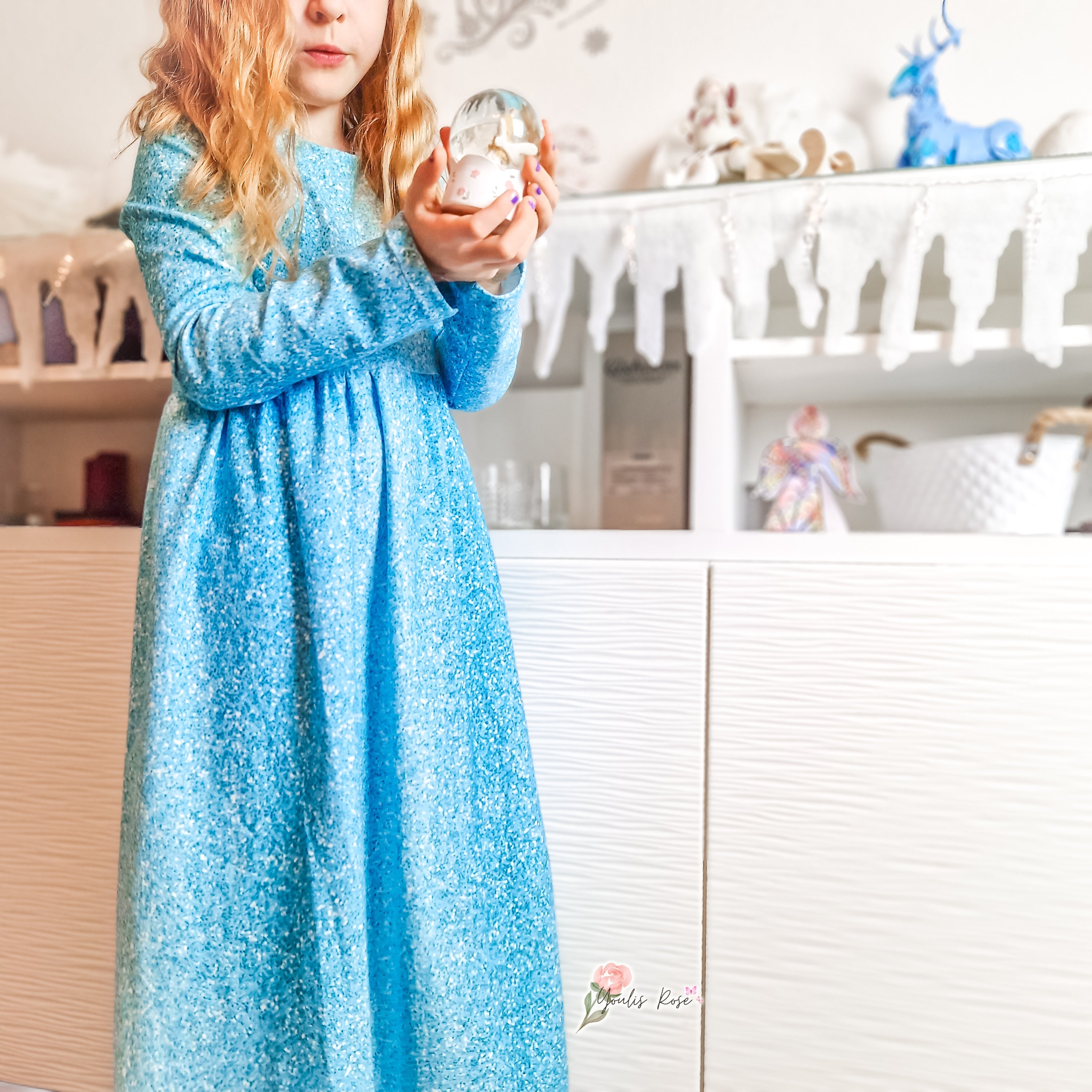 Blau Glitzer Optik Winterzeit Aktuelle Vorbestellung