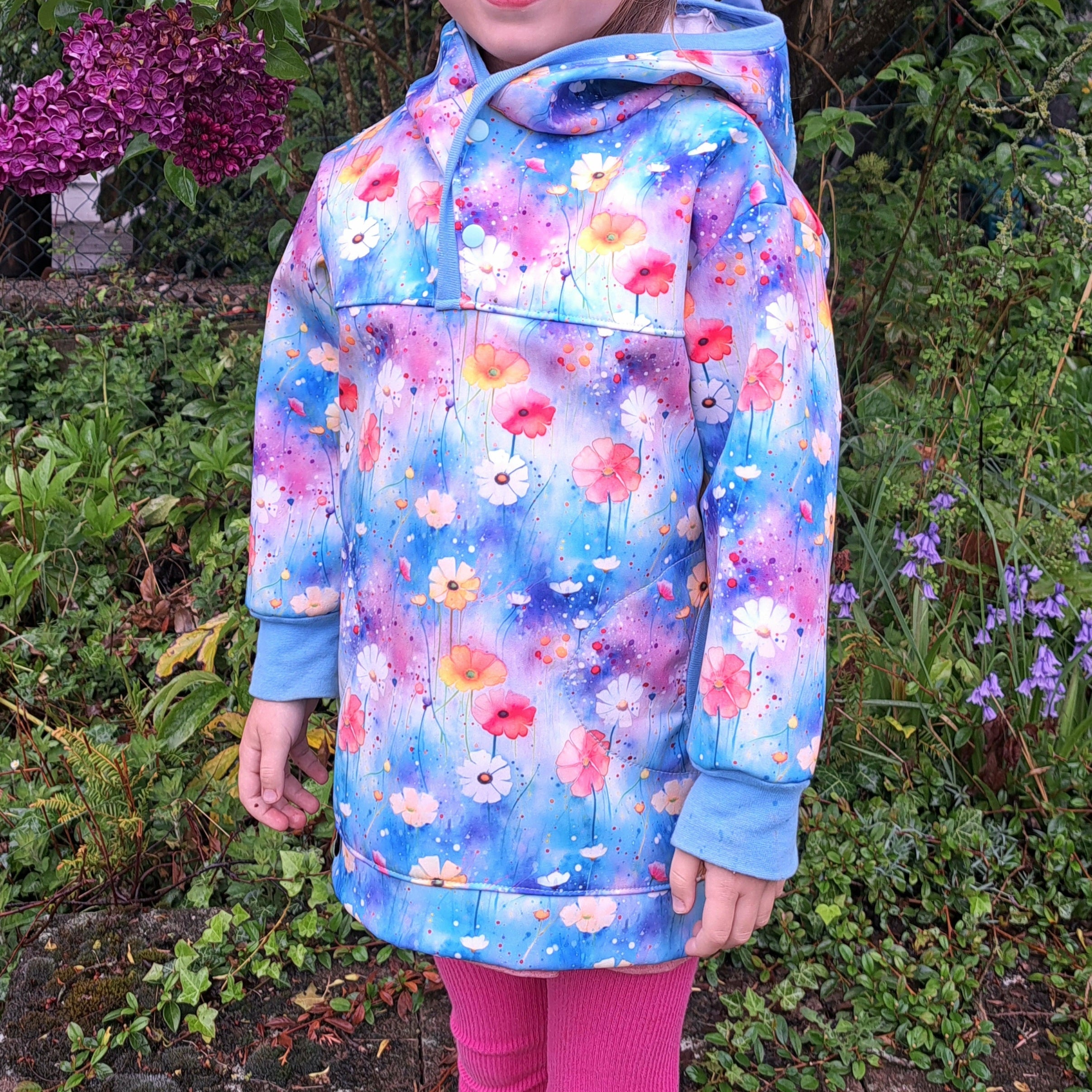 Blau Farbverlauf Blumen Dauervorbestellung