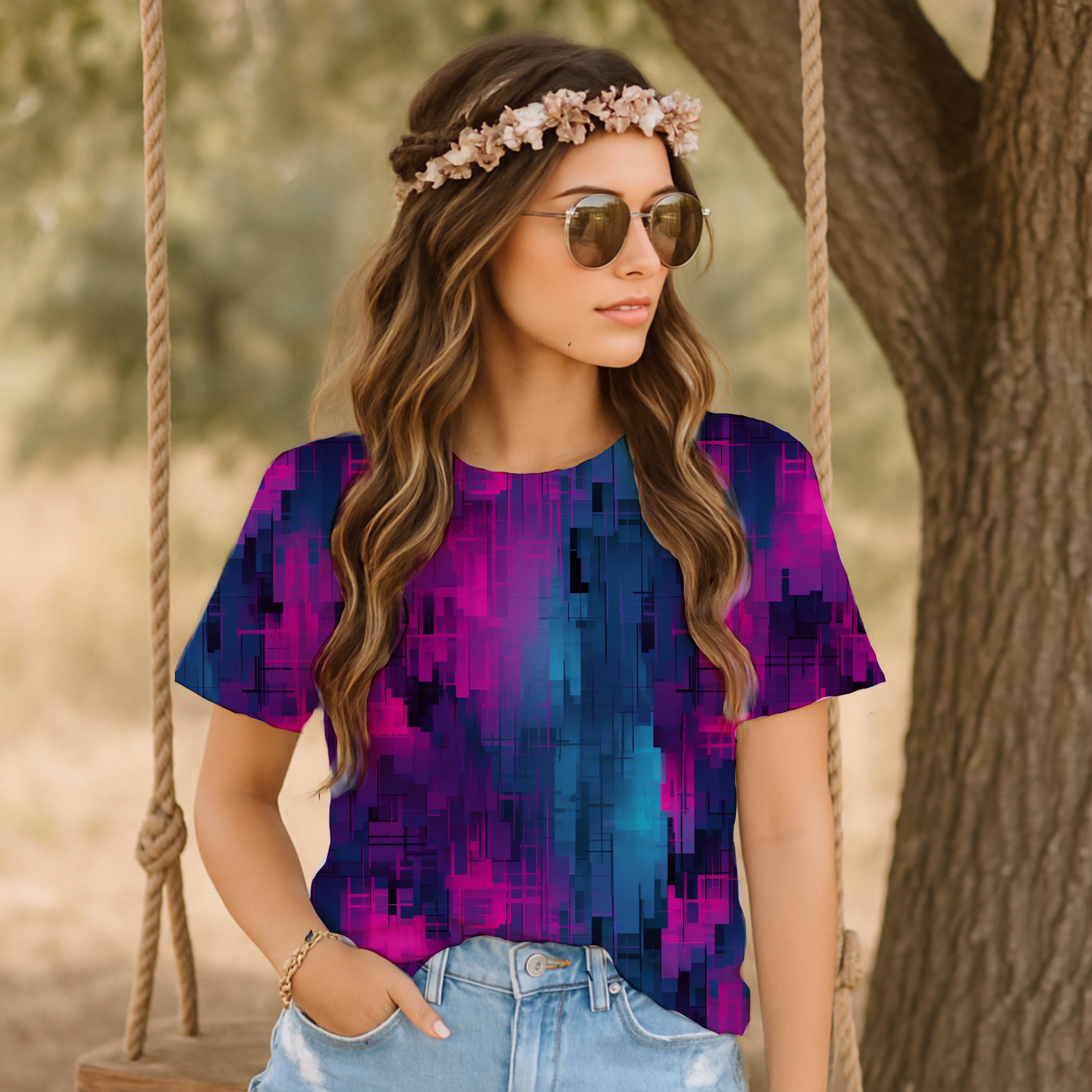 Blau Pink Grunge Dauervorbestellung