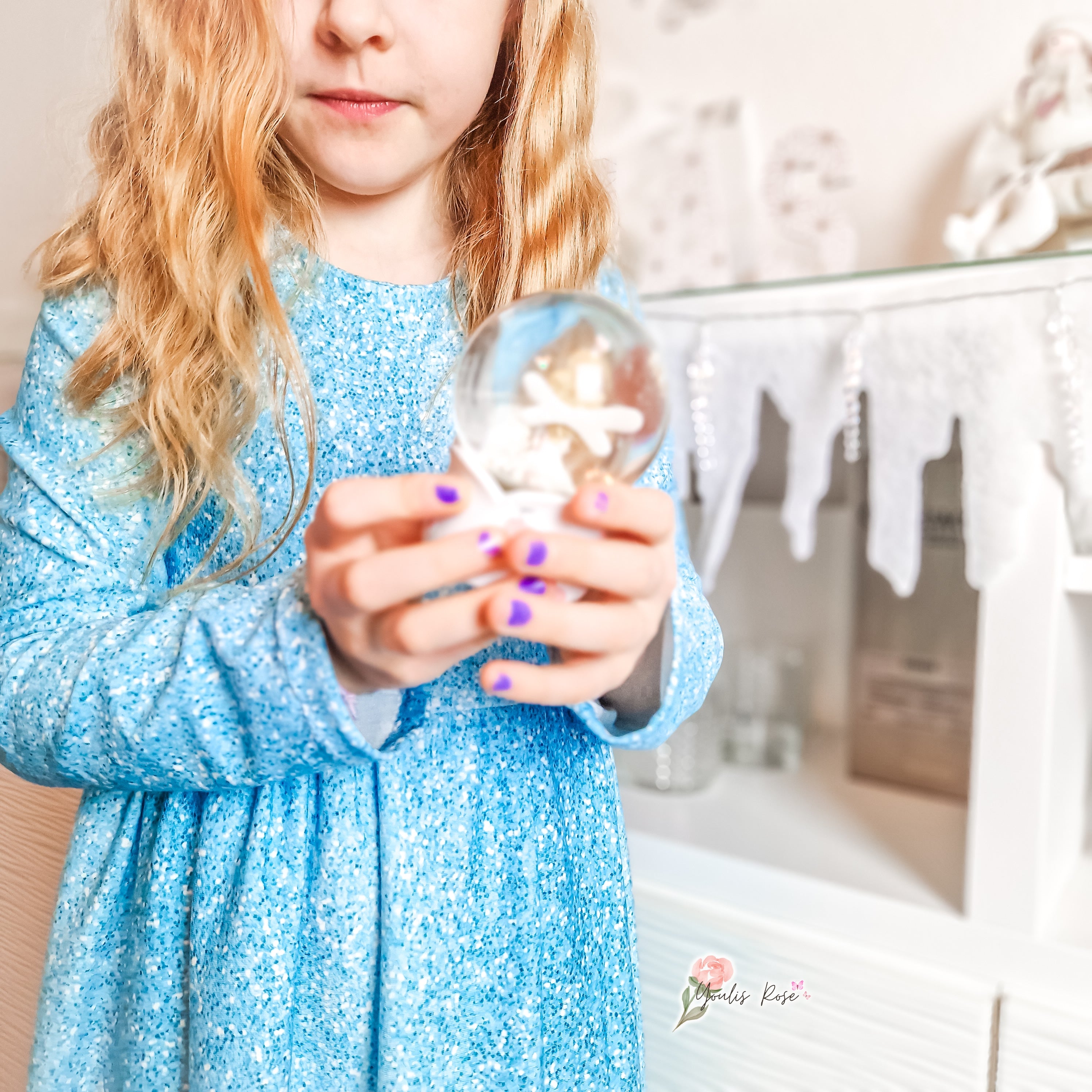 Blau Glitzer Optik Winterzeit Aktuelle Vorbestellung