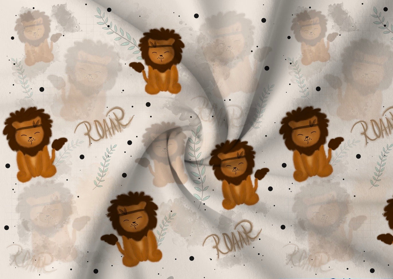 Löwe ROAAR Stoff Eigenproduktion