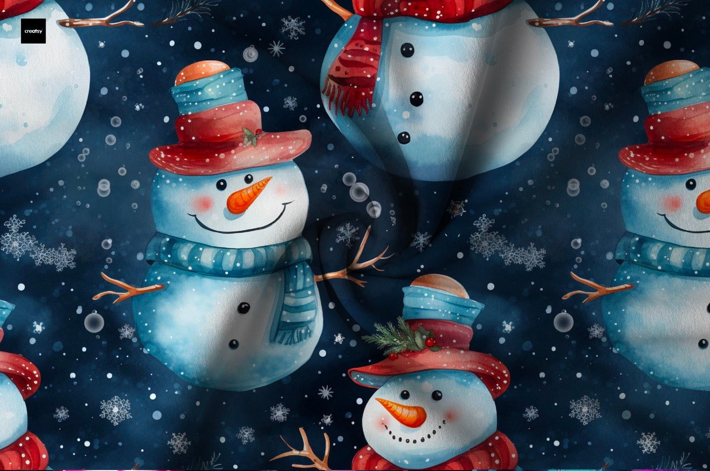 Blau Schneemann Wintervorbestellung