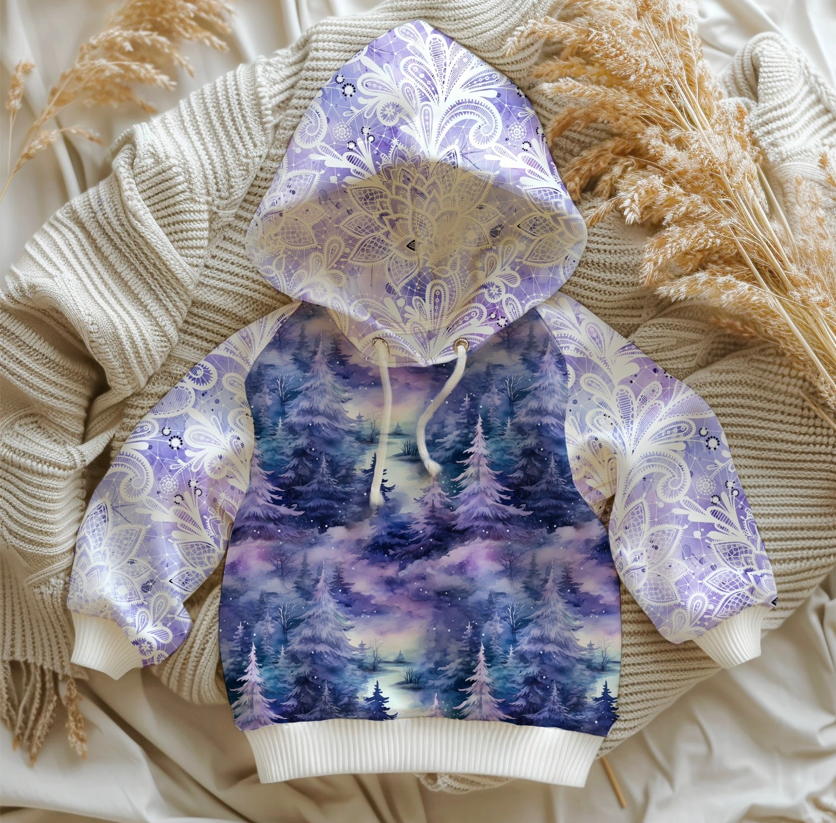 Lila Spitzenoptik Dauervorbestellung