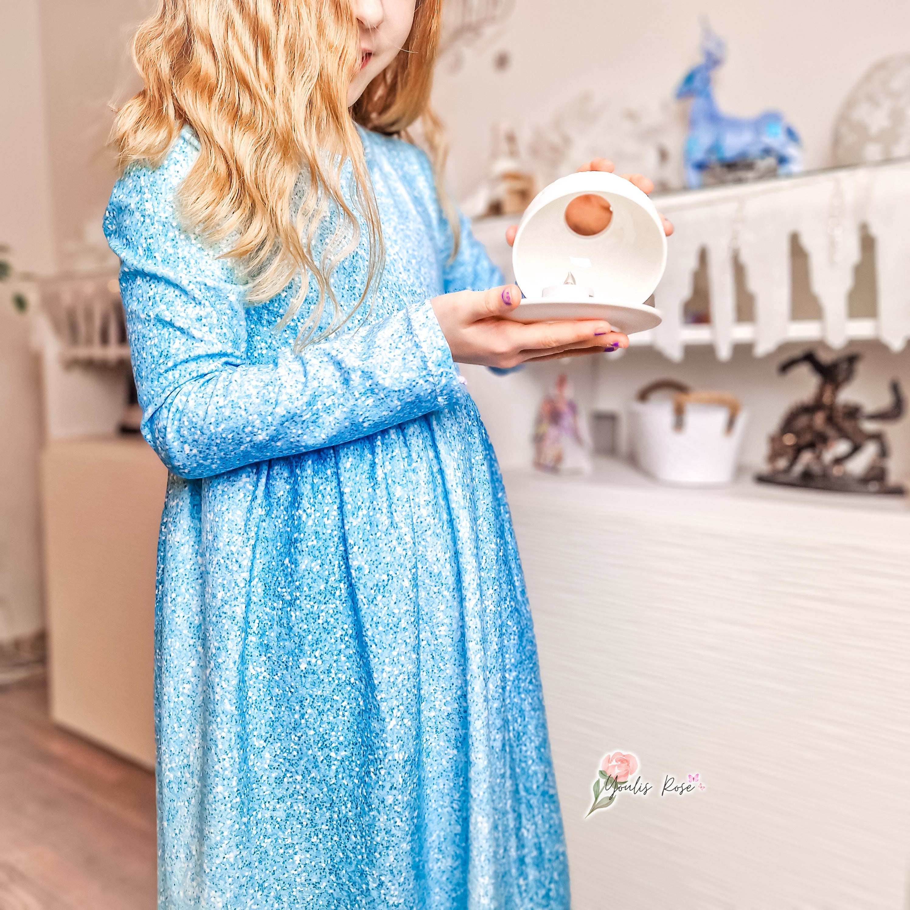 Blau Glitzer Optik Winterzeit Aktuelle Vorbestellung