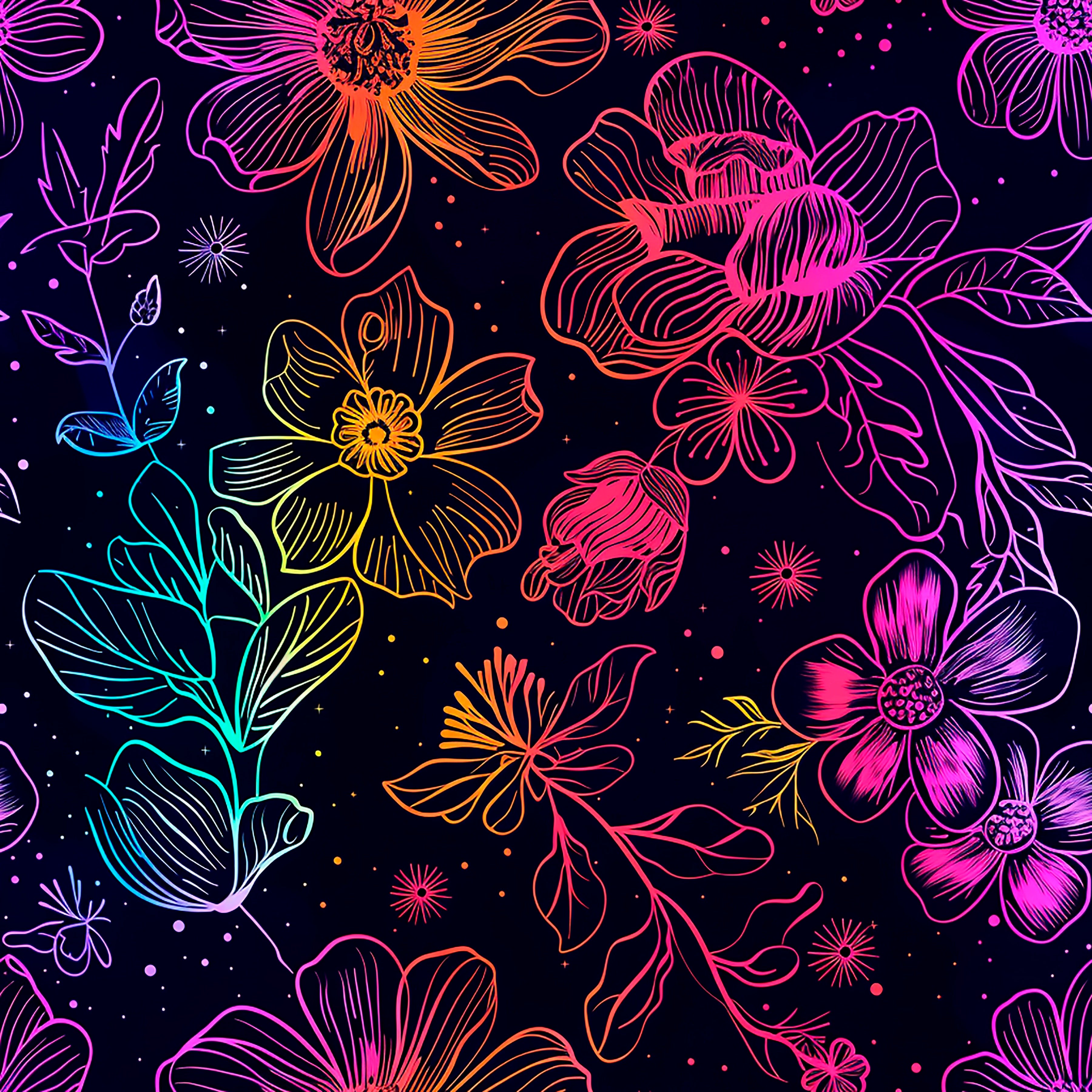Frühlings Dauervorbestellung Neon Blumen
