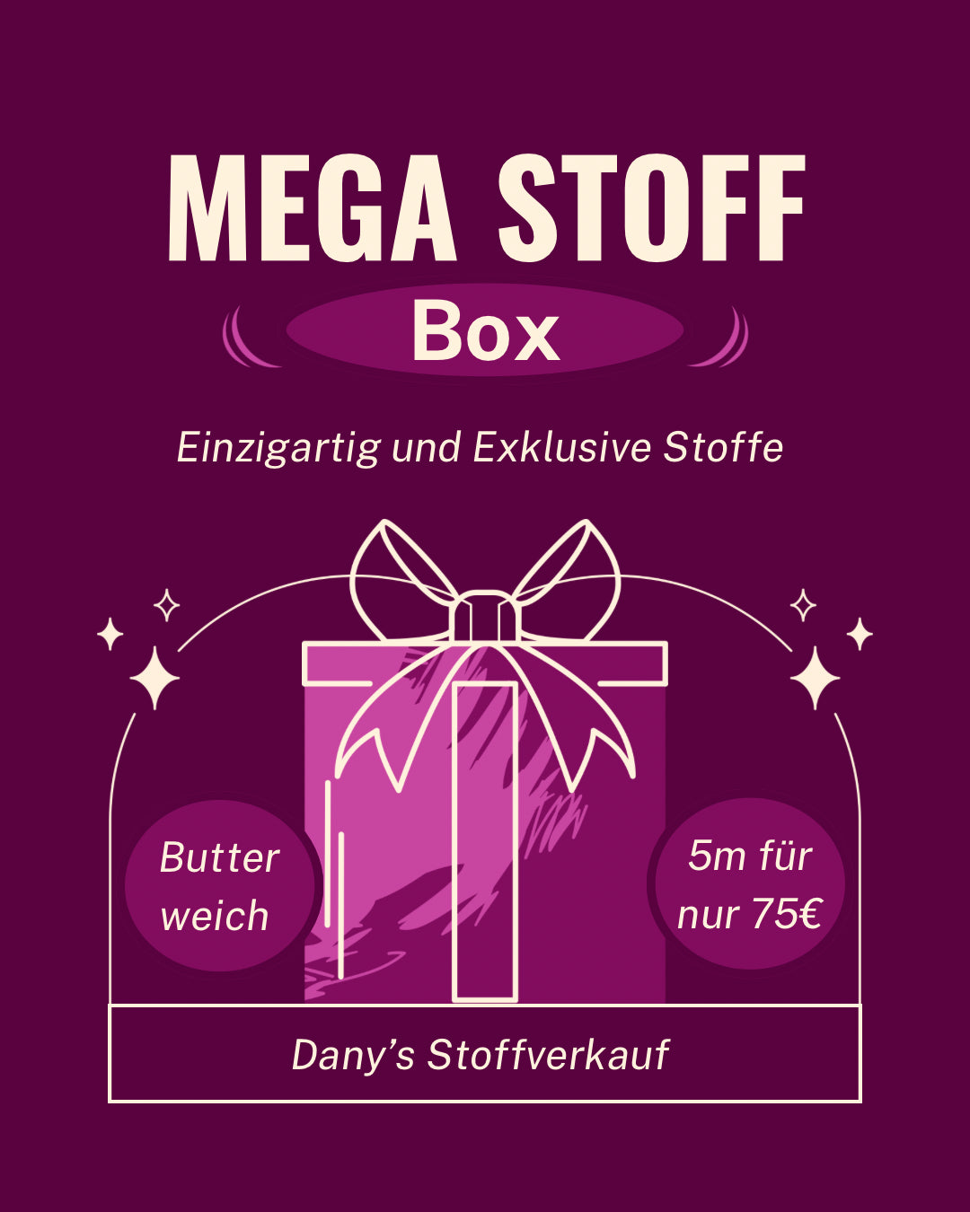 Mega Stoffbox Mega Mädchen / Damen Box